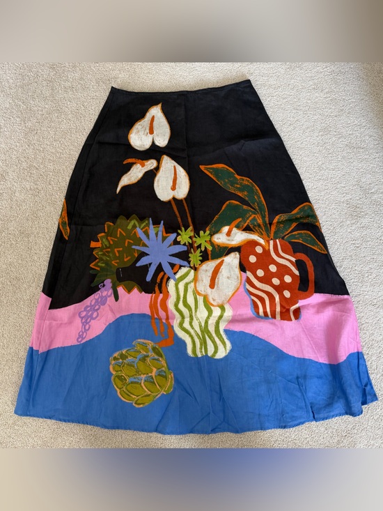 gorman Dresses & Skirts - Gorman Natural Form Midi Skirt - 100% linen - size AU 10/US 6